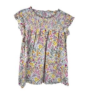 Old Navy Women’s top XL FLORAL  cottagecore festival floral classic whimsical